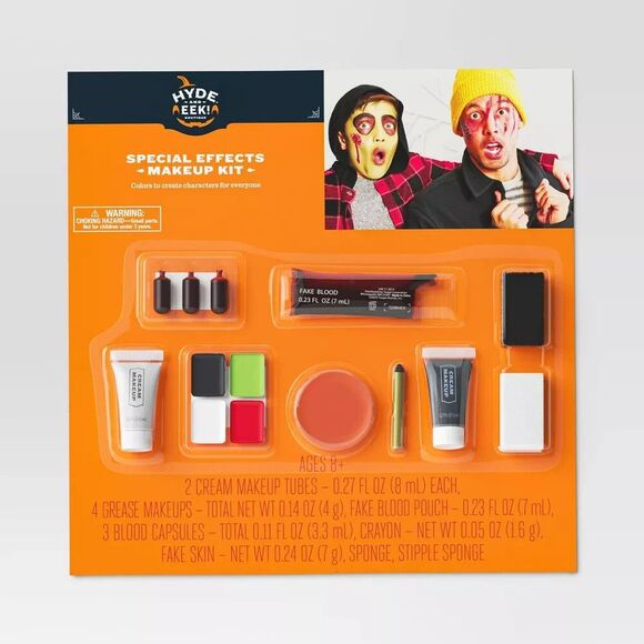 Special Effects Makeup Kit 14-Piece Set with Fake Blood Ages 8+ by HYDE and EEK! - Picture 3 of 7